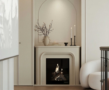 Modern Fireplace-ID:438477041
