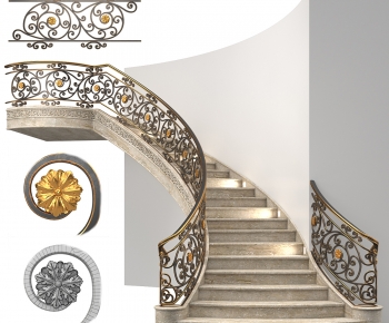 European Style Rotating Staircase-ID:791840084