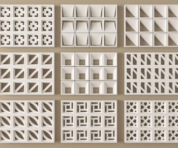 Modern Cement Brick Screen Partition-ID:277774104