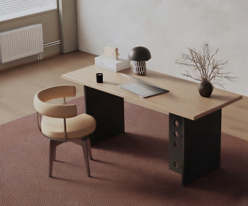 Modern Computer Desk And Chair-ID:354933987