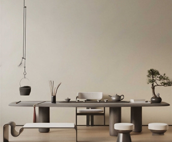 New Chinese Style Tea Tables And Chairs-ID:445219049