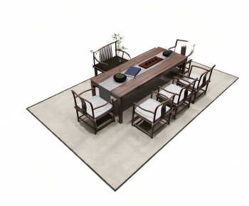 New Chinese Style Tea Tables And Chairs-ID:369980323