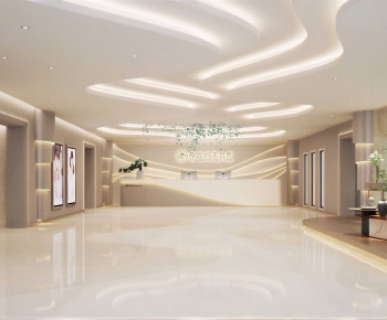 Modern Office Reception Desk-ID:968542104