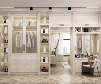 Modern Clothes Storage Area-ID:969364887