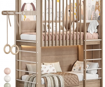 Modern Bunk Bed-ID:180408003