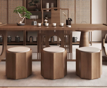 New Chinese Style Tea Tables And Chairs-ID:314445027