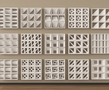 Modern Cement Brick Screen Partition-ID:739182958