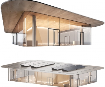 Modern Appearance Of Commercial Building-ID:653927096