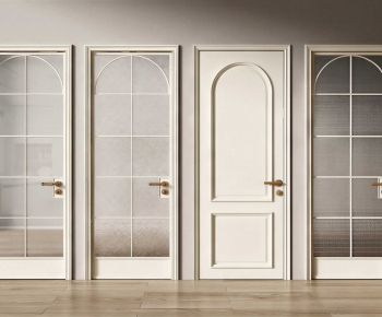 French Style Single Door-ID:992688895