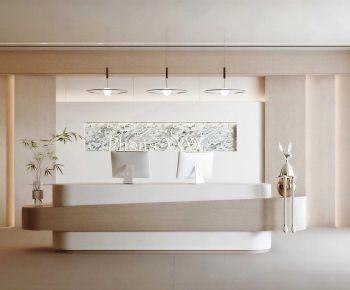 Modern Office Reception Desk-ID:346096047