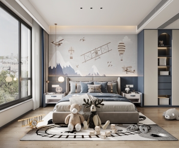 Modern Boy's Room And Son's Room-ID:865691902