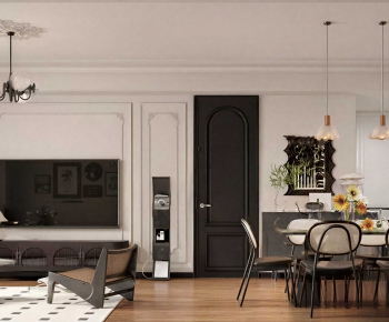 French Style A Living Room-ID:695850838