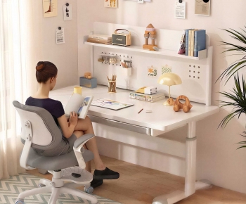 Modern Computer Desk And Chair-ID:455638893