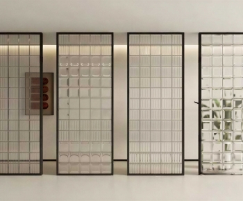 Modern Glass Screen Partition-ID:346966039