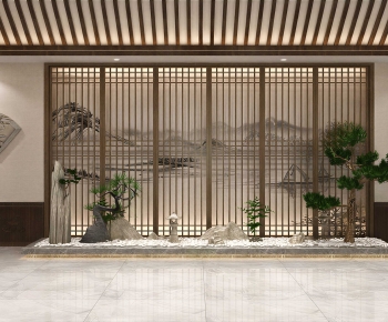 New Chinese Style Hallway-ID:589544061