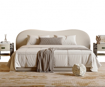 Modern Double Bed-ID:872944121