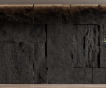 Wabi-sabi Style TV Wall-ID:506592996