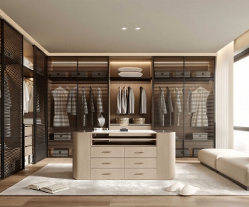 Modern Clothes Storage Area-ID:315664051
