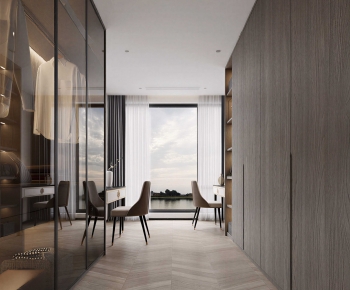 Modern Clothes Storage Area-ID:941090119