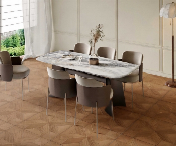 Modern Dining Table And Chairs-ID:709615953