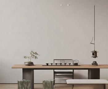 New Chinese Style Tea Tables And Chairs-ID:740870951