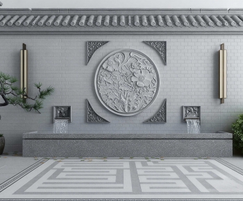 New Chinese Style Landscape Wall-ID:712228067