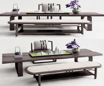 New Chinese Style Tea Tables And Chairs-ID:591810943