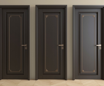 New Chinese Style Single Door-ID:544537079