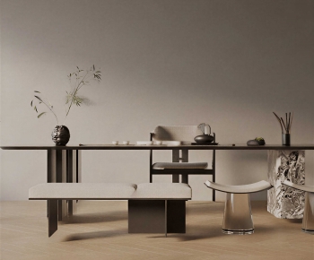 New Chinese Style Tea Tables And Chairs-ID:442534929