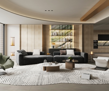 Modern A Living Room-ID:812912943