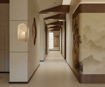 New Chinese Style Hallway-ID:392208101
