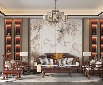 Chinese Style A Living Room-ID:460122117