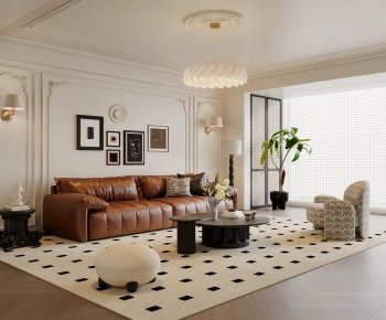 French Style A Living Room-ID:403693916