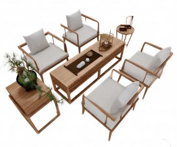 New Chinese Style Tea Tables And Chairs-ID:468679909