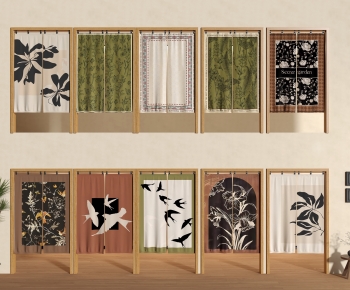 French Style Door Curtain-ID:943299068