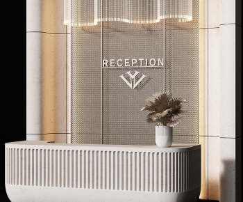 Modern Reception Desk-ID:467469934