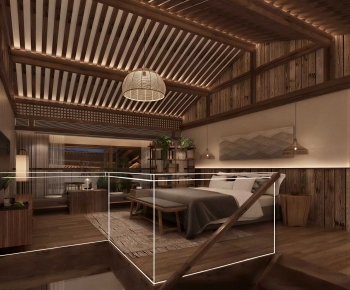 New Chinese Style Bedroom-ID:890882971