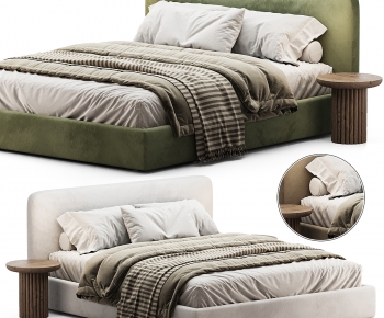 Modern Double Bed-ID:857019439