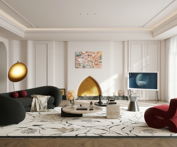 French Style A Living Room-ID:257470641