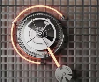 Industrial Style Wall Clock-ID:663165096