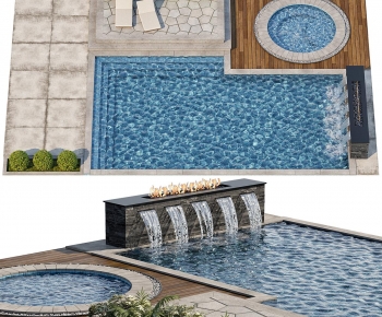 Modern Swimming Pool-ID:733859063