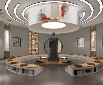 New Chinese Style Exhibition Hall-ID:195188053