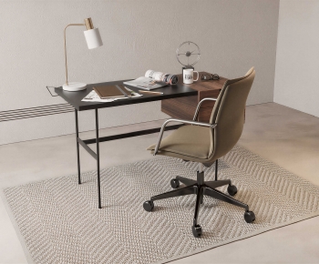 Modern Office Desk And Chair-ID:920588029