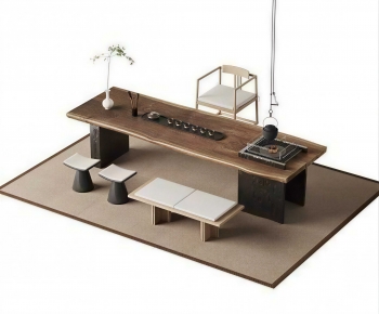 New Chinese Style Tea Tables And Chairs-ID:166795975