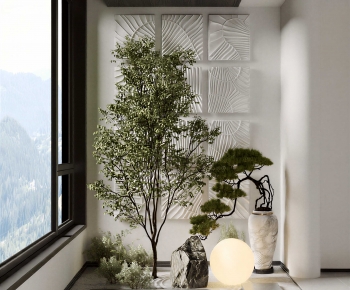 New Chinese Style Plant Landscaping-ID:977243904
