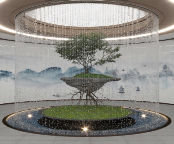 New Chinese Style Plant Landscaping-ID:429589739