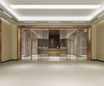 Modern Office Reception Desk-ID:668690273