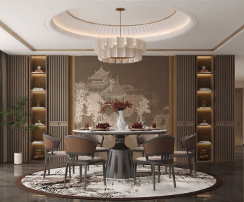 New Chinese Style Dining Room-ID:865989924