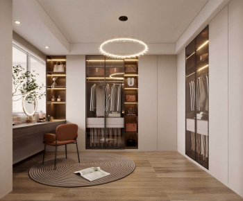 Modern Clothes Storage Area-ID:144202951