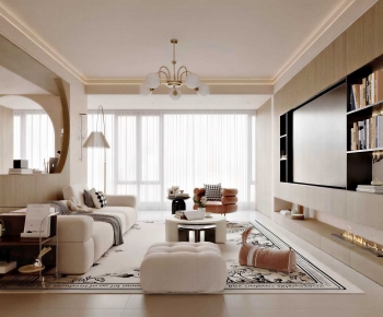 Modern A Living Room-ID:455775026